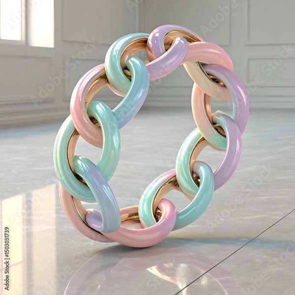 Fototapeta abstract background made of colorful circles