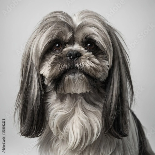Fototapeta shih tzu dog portrait
