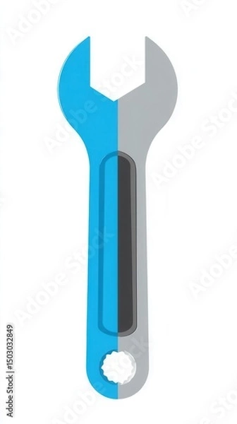 Obraz Colorful wrench tool illustration