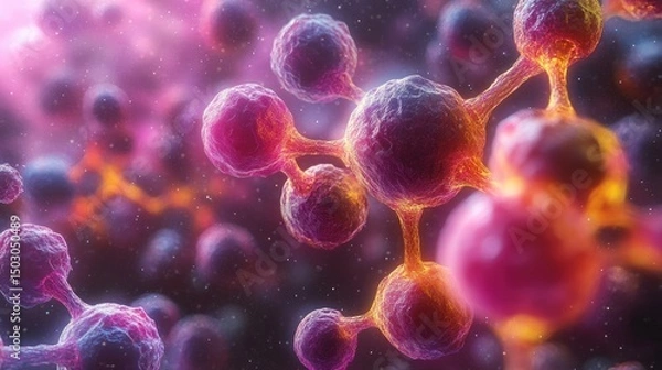 Obraz Molecular structure (1)