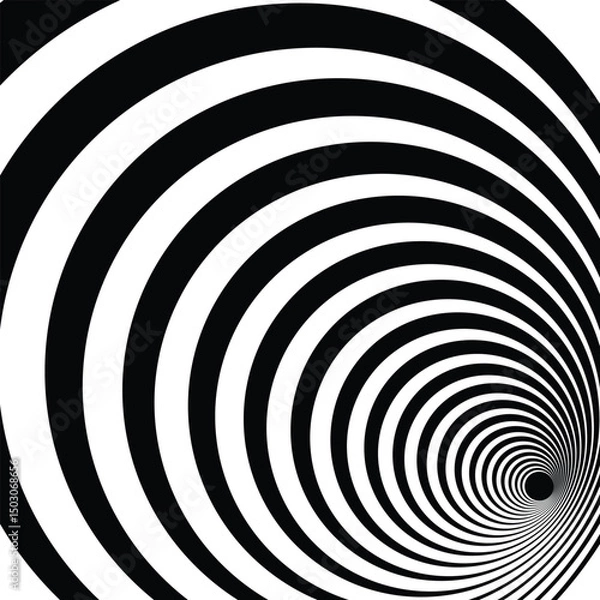 Fototapeta Abstract op art illusion background