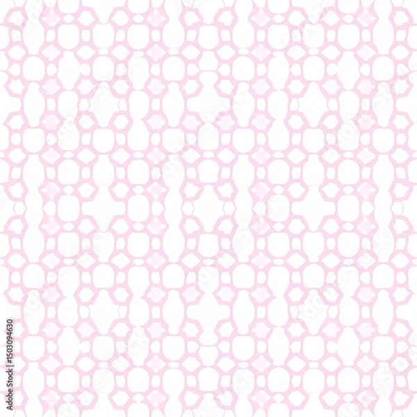 Fototapeta Soft Pink Seamless Pattern Featuring Geometric Shapes for Elegant Design Projects