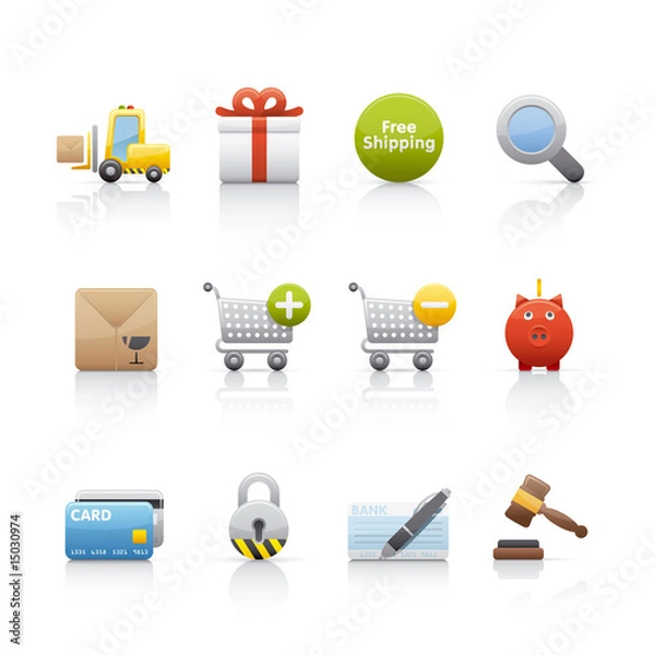 Obraz Icon Set - Shopping