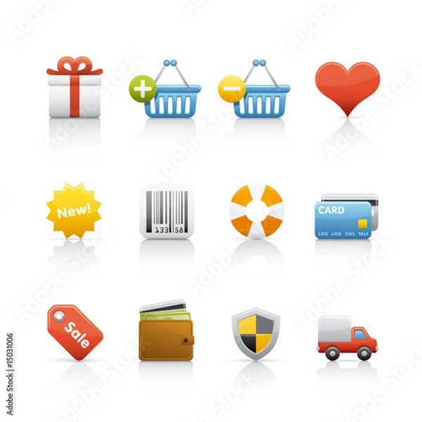 Obraz Icon Set - Shopping