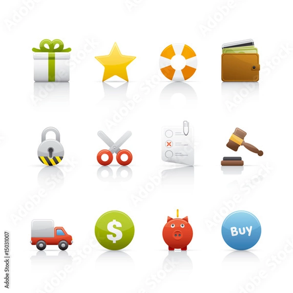 Obraz Icon Set - Shopping