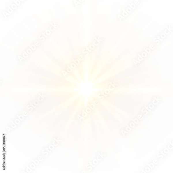 Fototapeta PNG glow and starlight flash with sparkle beam on night star background, galaxy starscape with bright light shimmer, magical space star shine and isolated starburst design for fantasy use PNG.