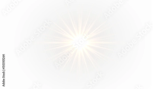 Fototapeta PNG glow and starlight flash with sparkle beam on night star background, galaxy starscape with bright light shimmer, magical space star shine and isolated starburst design for fantasy use PNG.