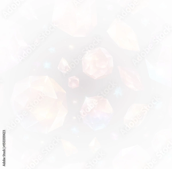 Fototapeta PNG prism light glow with crystal reflection across rainbow sparkle background, glitter beam and transparent shine with flare on abstract surface and crystal shine texture PNG.