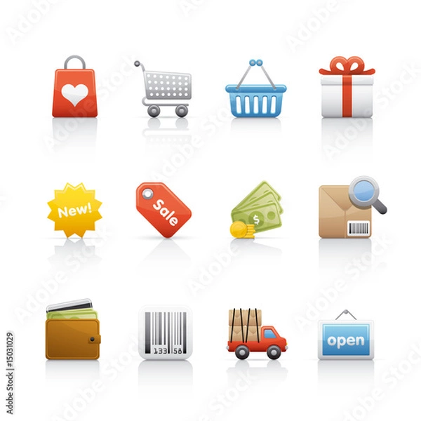 Obraz Icon Set - Shopping