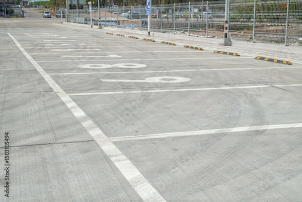 Fototapeta Parking lot in public areas
