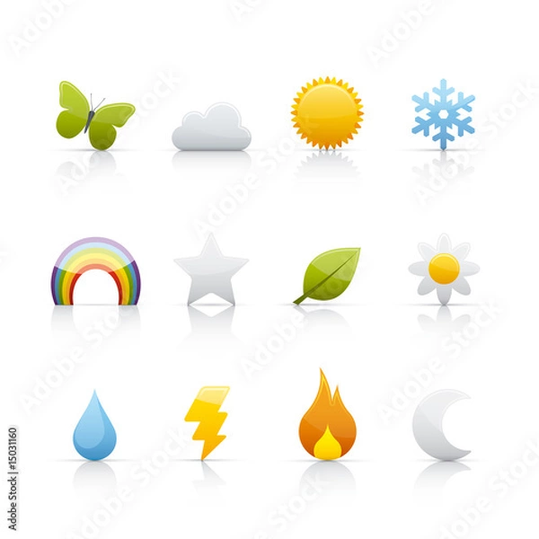 Obraz Icon Set - Weather and Climate