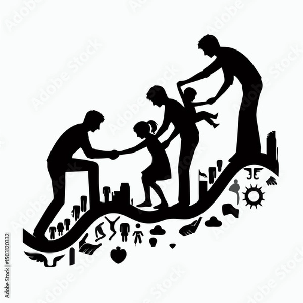 Obraz A vector family.