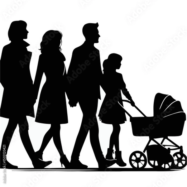 Obraz A vector family.