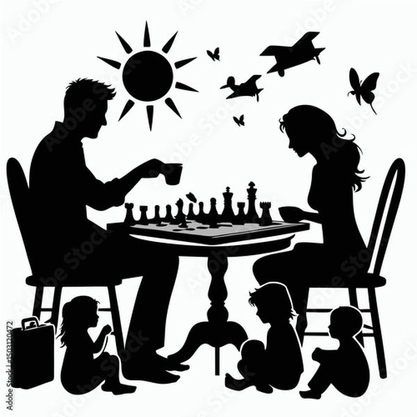 Obraz A vector family.