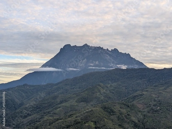 Obraz mountain landscape with clouds