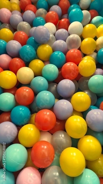 Fototapeta colorful circle ball background, play, game 4