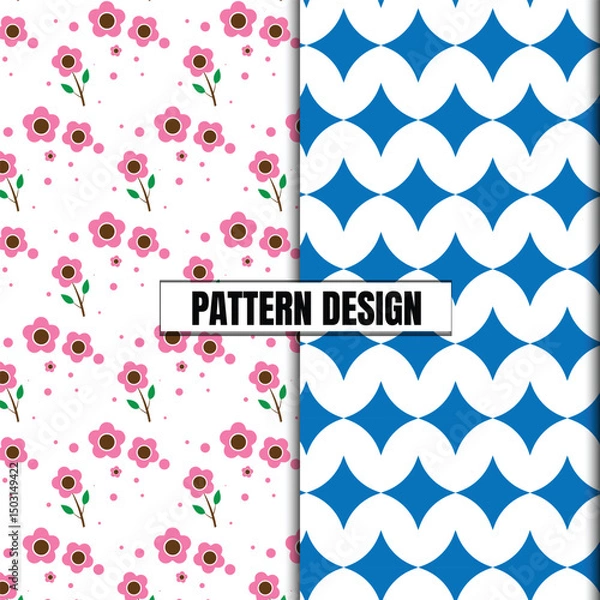 Fototapeta Collection of seamless ornamental vector patterns and swatches. Colorful geometric oriental backgrounds.