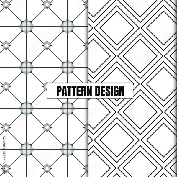 Fototapeta Collection of seamless ornamental vector patterns and swatches. Colorful geometric oriental backgrounds.