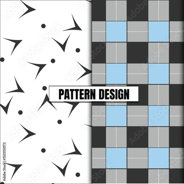 Fototapeta Collection of seamless ornamental vector patterns and swatches. Colorful geometric oriental backgrounds.