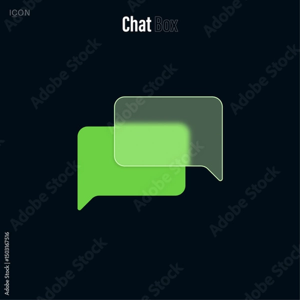 Obraz Chat Box Glassmorphism