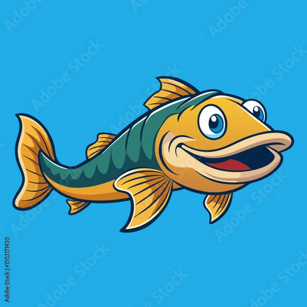 Fototapeta cartoon fish cartoon