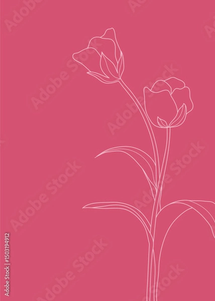 Fototapeta Abstract geometric wall art background vector 