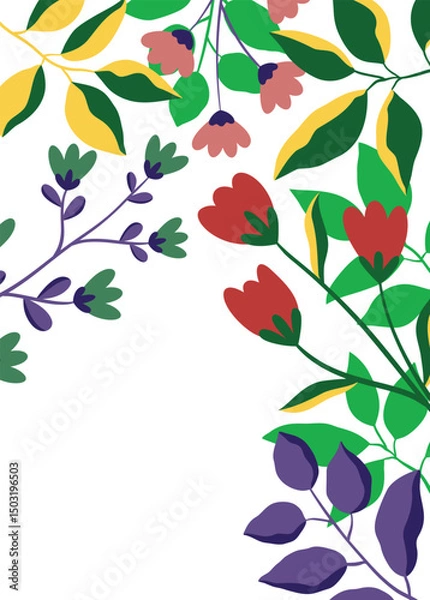 Fototapeta Abstract geometric wall art background vector 