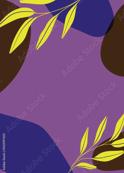 Fototapeta Abstract geometric wall art background vector 