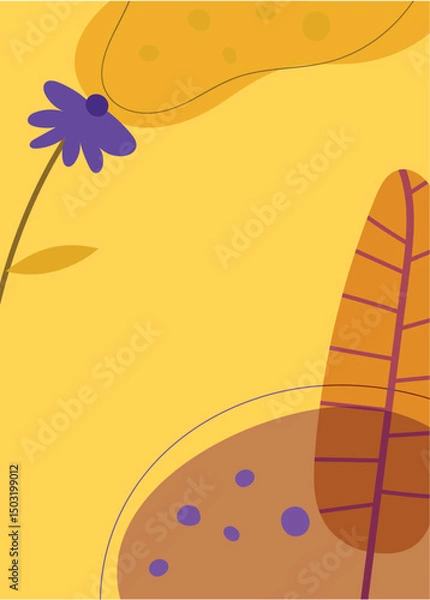 Fototapeta Abstract geometric wall art background vector 