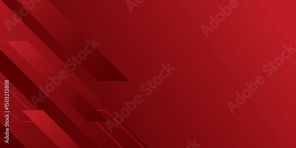 Fototapeta Modern red Layers: Abstract Background with Geometric Lines. shiny lines layers. Dynamic shapes composition. Texture with light red rectangle element decoration. illustration for presentation.	