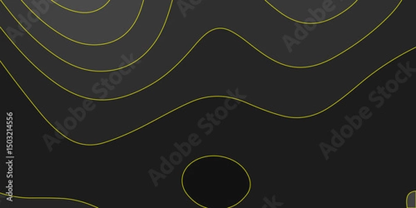 Fototapeta Abstract topographic contours map background, wave paper curved reliefs abstract background. geographic line map Modern design with topographic wavy pattern design for poster. vector illustration.	