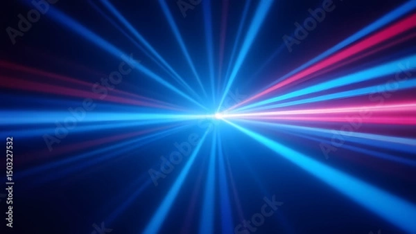 Obraz blue light burst