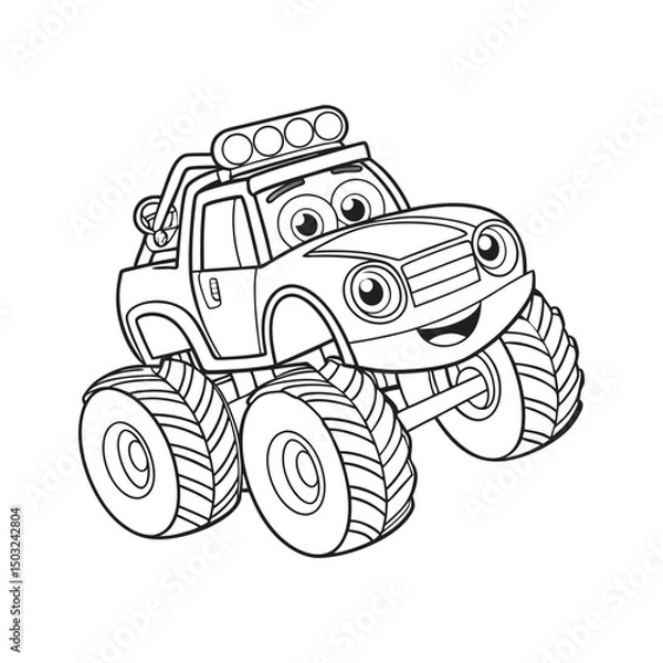 Obraz  Fun Vehicle Coloring Pages Collection for Kids