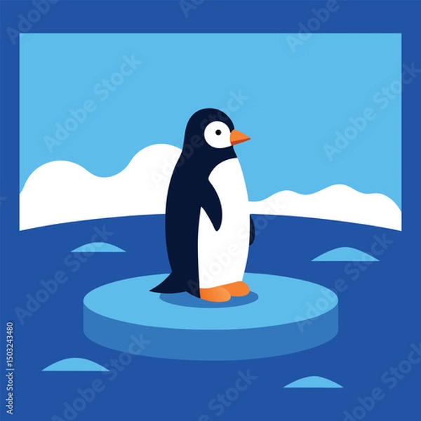 Fototapeta penguin vector illustration
