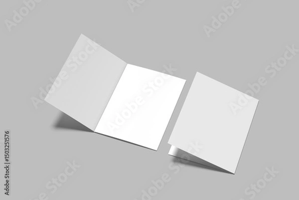 Obraz A5 Bifold Brochure Blank Mockup