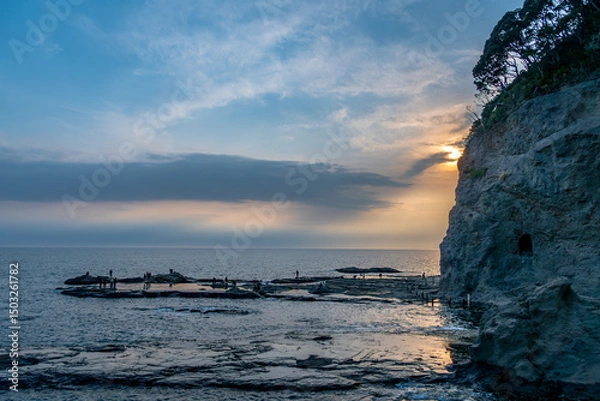 Fototapeta sunset over the sea