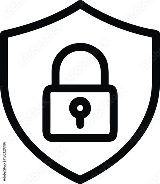 Fototapeta security lock icon