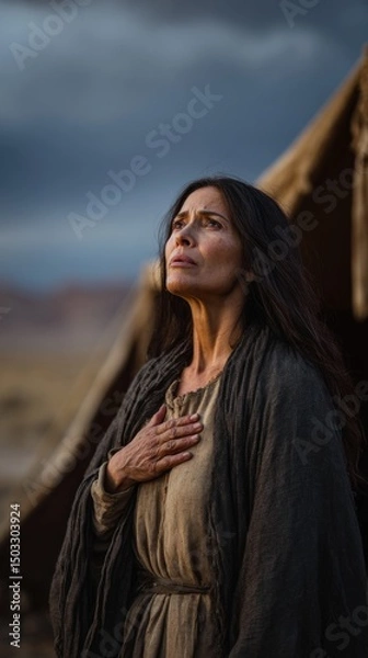 Obraz Portrait of Sarah, biblical character.	