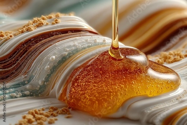 Obraz Streams of milk and honey, Bible story.