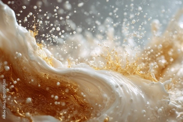 Obraz Streams of milk and honey, Bible story.