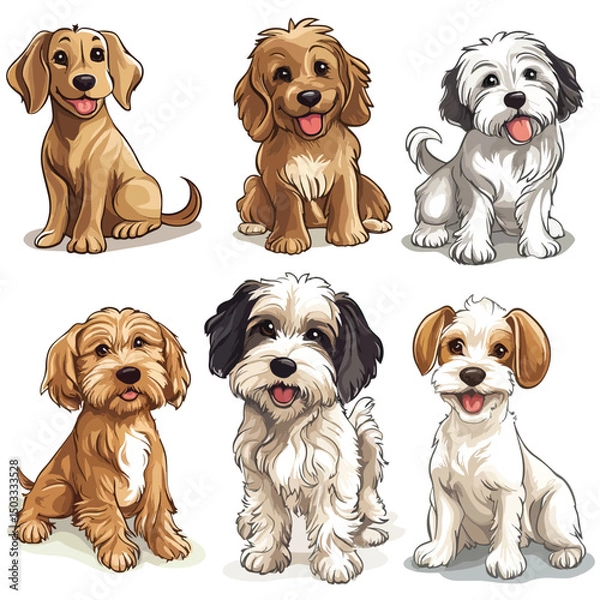Obraz dogs clip art