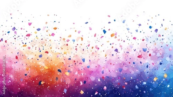 Obraz Colorful Confetti Celebration Background
