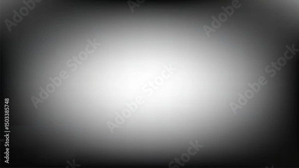 Fototapeta Black to White Gradient Background with Smooth Transition