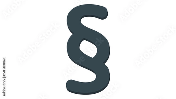 Obraz paragraph symbol on white background
