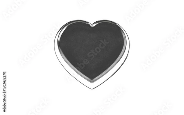 Obraz abstract chrome shape y2k element transparent background png