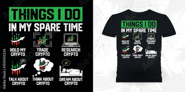 Obraz Things I Do In My Spare Time Funny Trader Investor Trading T-shirt Design