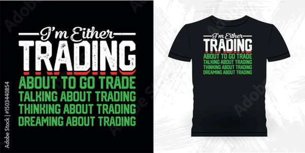 Obraz Trading Is My Cardio Funny Trader Investor Trading T-shirt Design 
