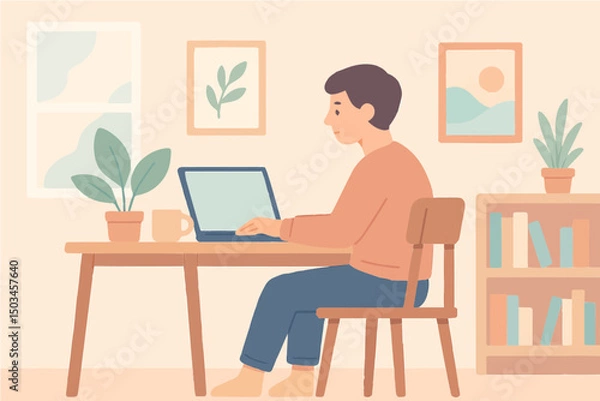 Obraz Cosy home workspace