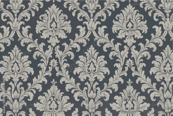 Obraz Vintage Damask Seamless Pattern