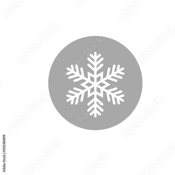 Obraz christmas snowflake icon